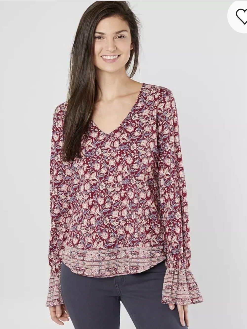 Lucky Brand Floral Blouse